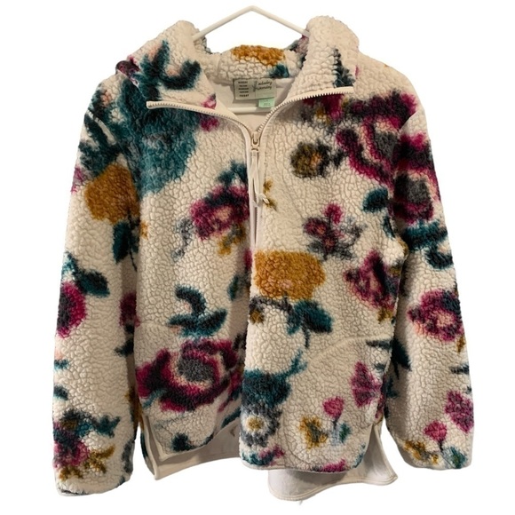 Anthropologie Saturday Sunday Floral Pullover Jacket Size Small - Picture 3 of 6
